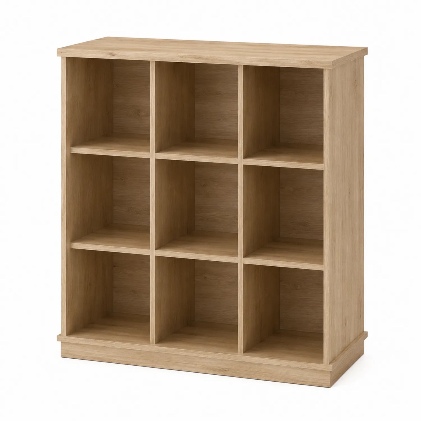 Scaffale a Cubi in Legno Chiaro 9 Scomparti