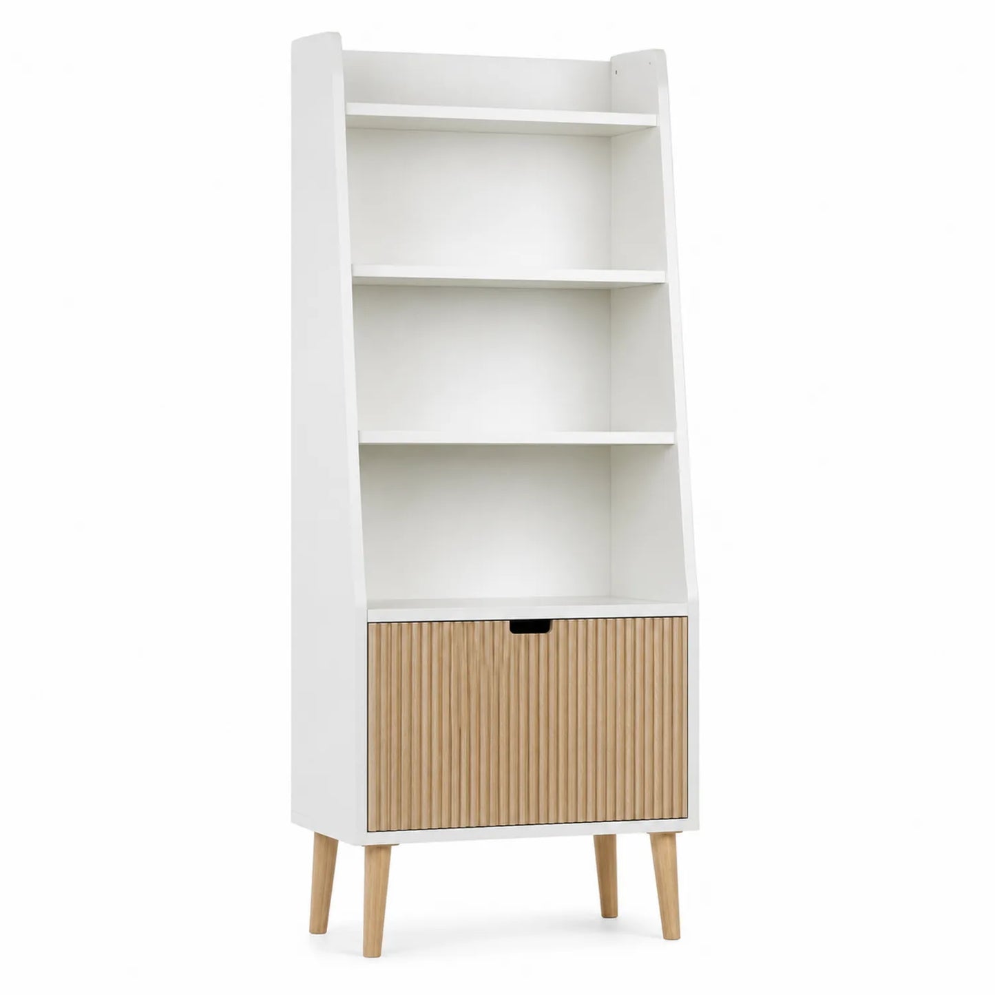 Scaffale Libreria in MDF e Rovere 180x80x30 cm